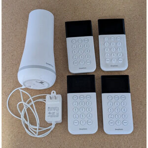 Lot Simplisafe SSBS3 BS3 Base Station w 4x Keypad Remote SSKP3 KP3